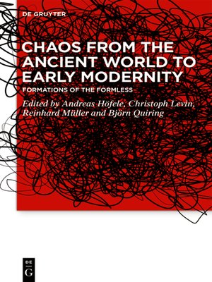 cover image of Chaos from the Ancient World to Early Modernity